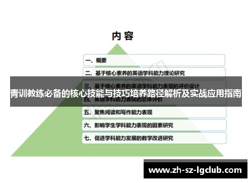 青训教练必备的核心技能与技巧培养路径解析及实战应用指南 青训教练必备的核心技能与技巧培养路径解析及实战应用指南